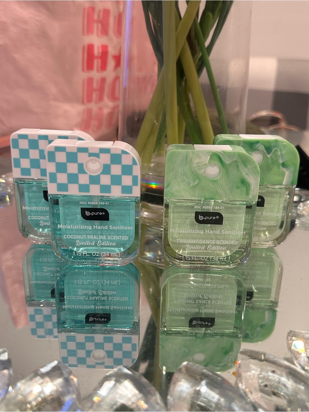 b·pure Limited Edition Hand Sanitizer 4pc Coconut Praline Twilight Dance Limited
